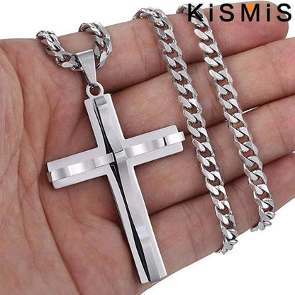 Collier pendentif croix pour hommes