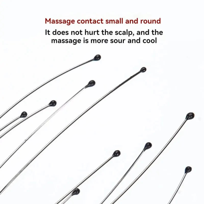 Masseur de cuir chevelu en acier inoxydable