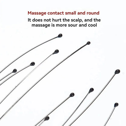 Masseur de cuir chevelu en acier inoxydable