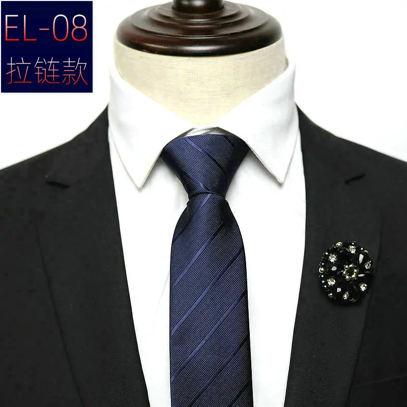 Cravate a enfilée fermeture éclair