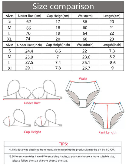 Lingerie push up sexy motif fleurs