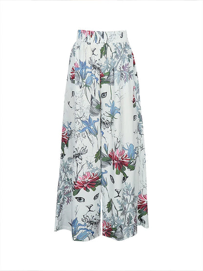 Pantalon à jambes larges