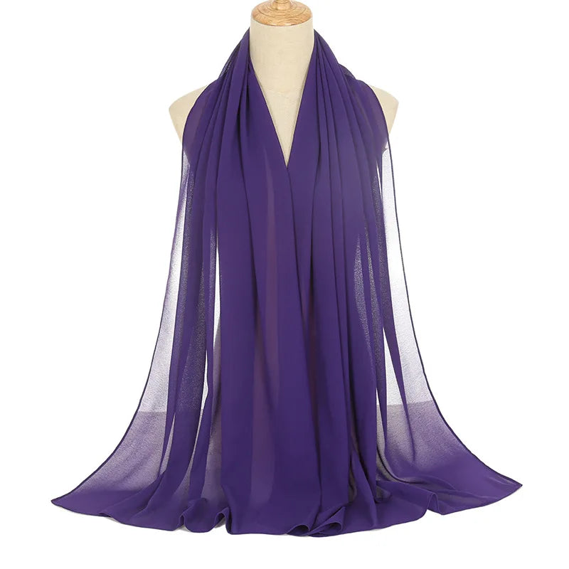 Écharpe en mousseline de soie