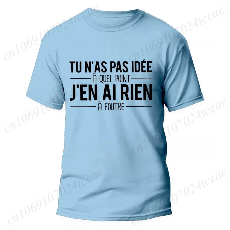 T-Shirt Unisexe Citations Humoristiques Français - Tendance