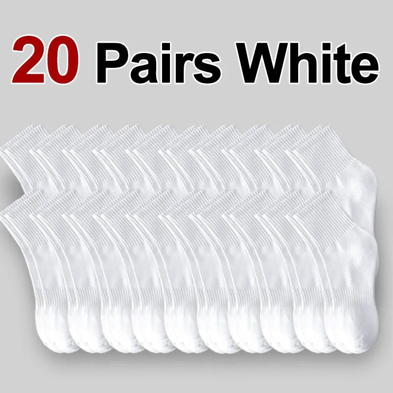 Paires de chaussettes à col rond en lot de 10 ou 20