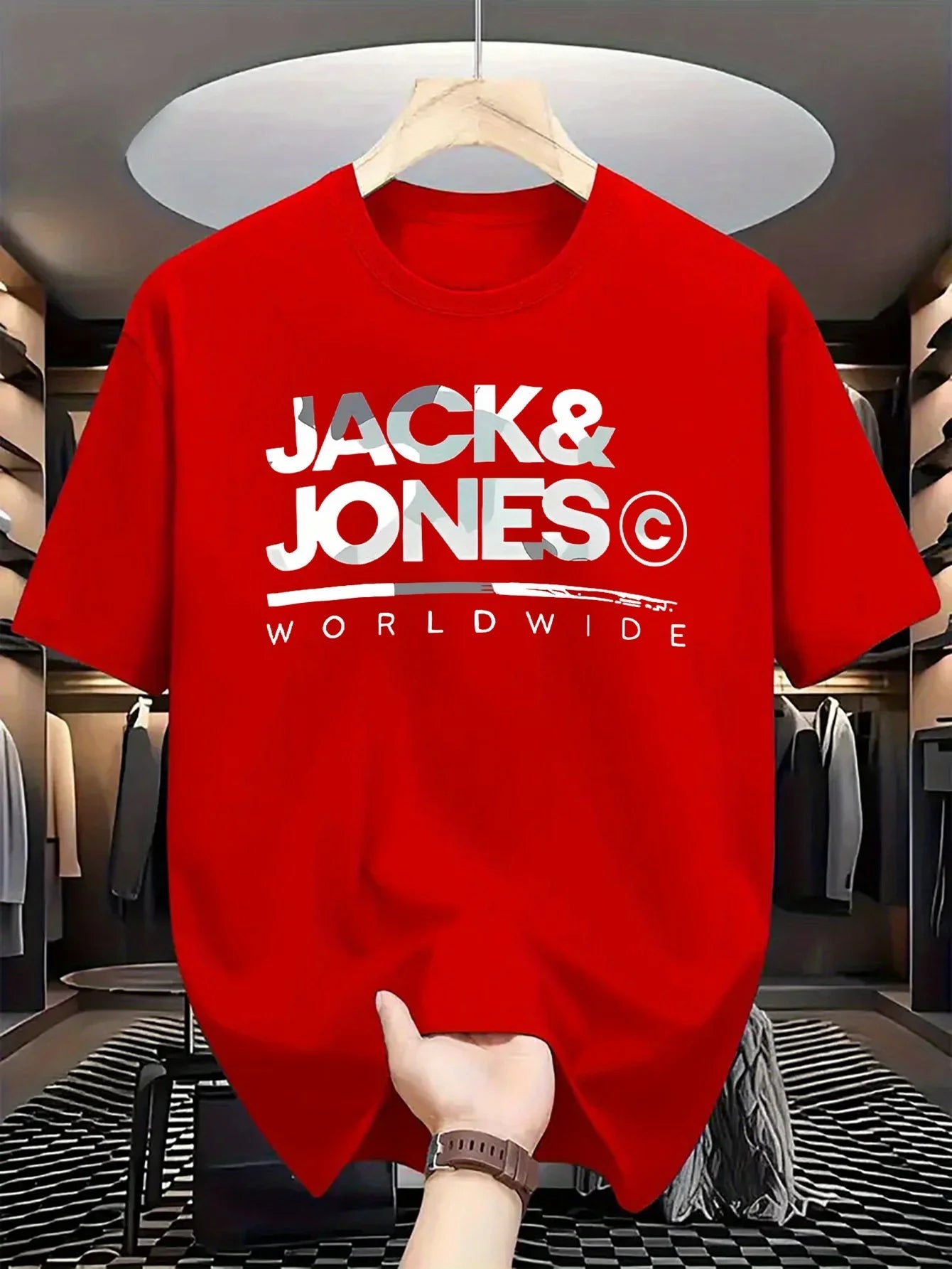 JACK & JONES T-shirt à manches courtes coton