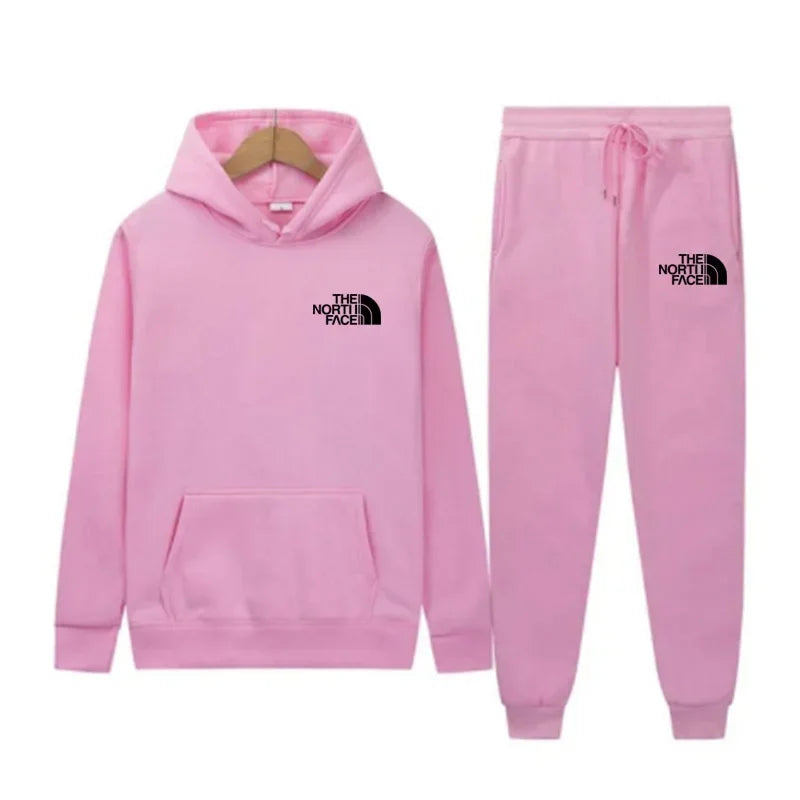 Printed casual sets for men and women, outdoor running and fitness sets, luxury sports caps, sweatshirts and pants, 2025