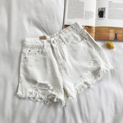 Short en jean déchiré