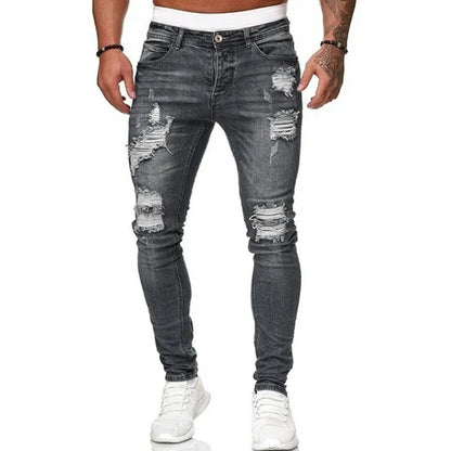 Jeans hommes déchiré Skinny
