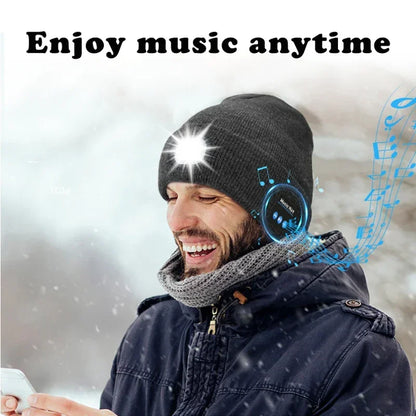 Bonnet Bluetooth LED - Musique Sans Fil et Éclairage Sport