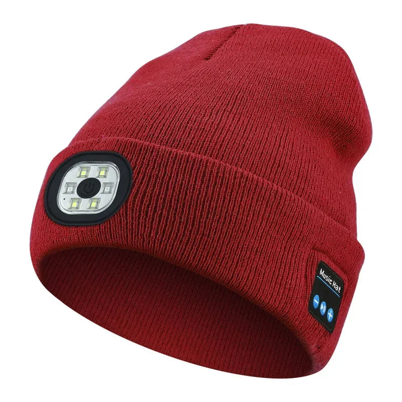 Bonnet Bluetooth LED - Musique Sans Fil et Éclairage Sport
