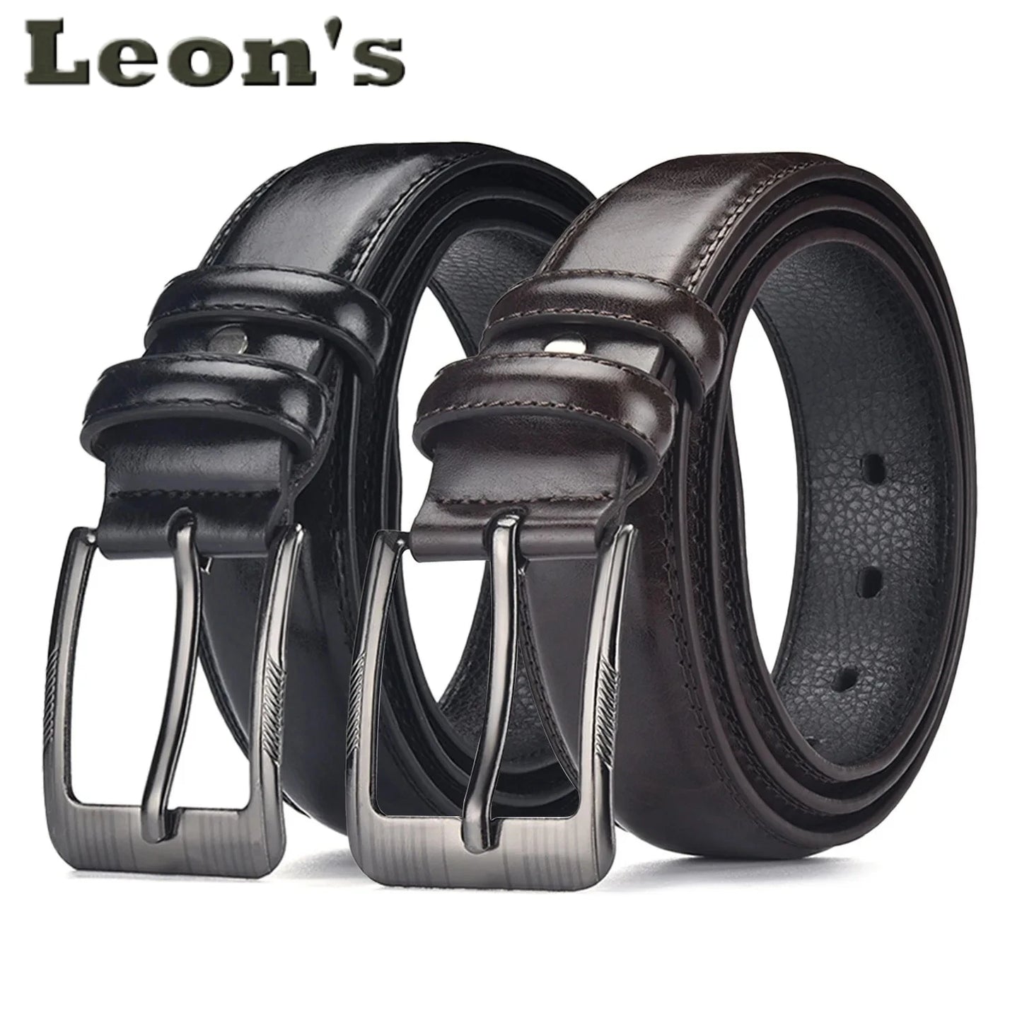Ceinture Homme Classique – Cuir Synthétique & Boucle Métal