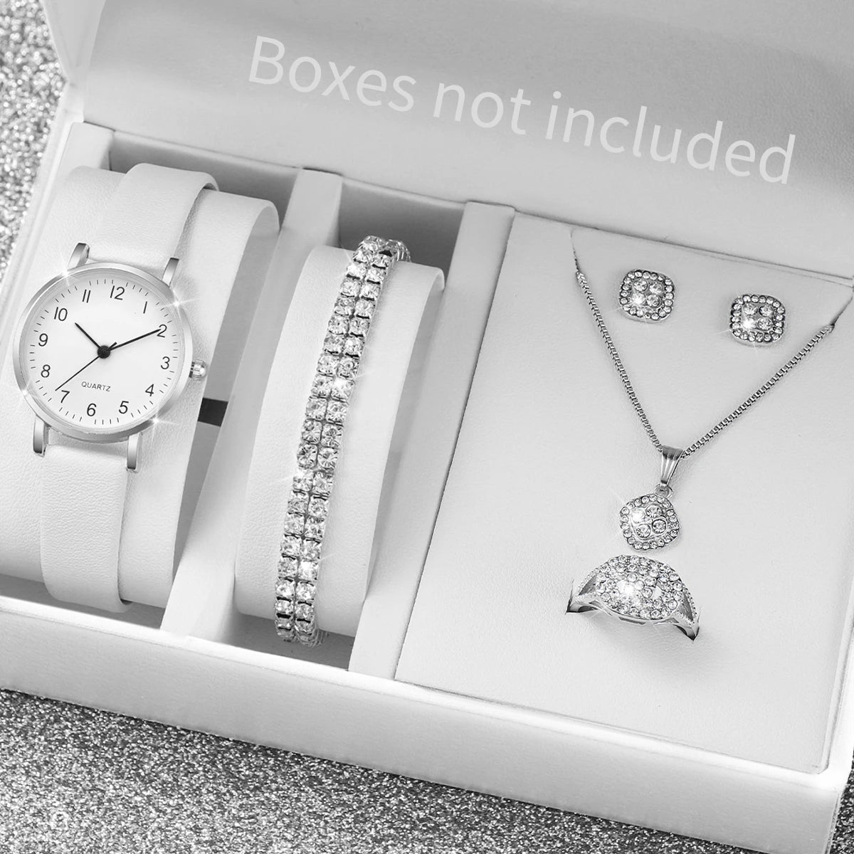 Montre à Quartz, bracelet en cuir, avec bijoux en diamant