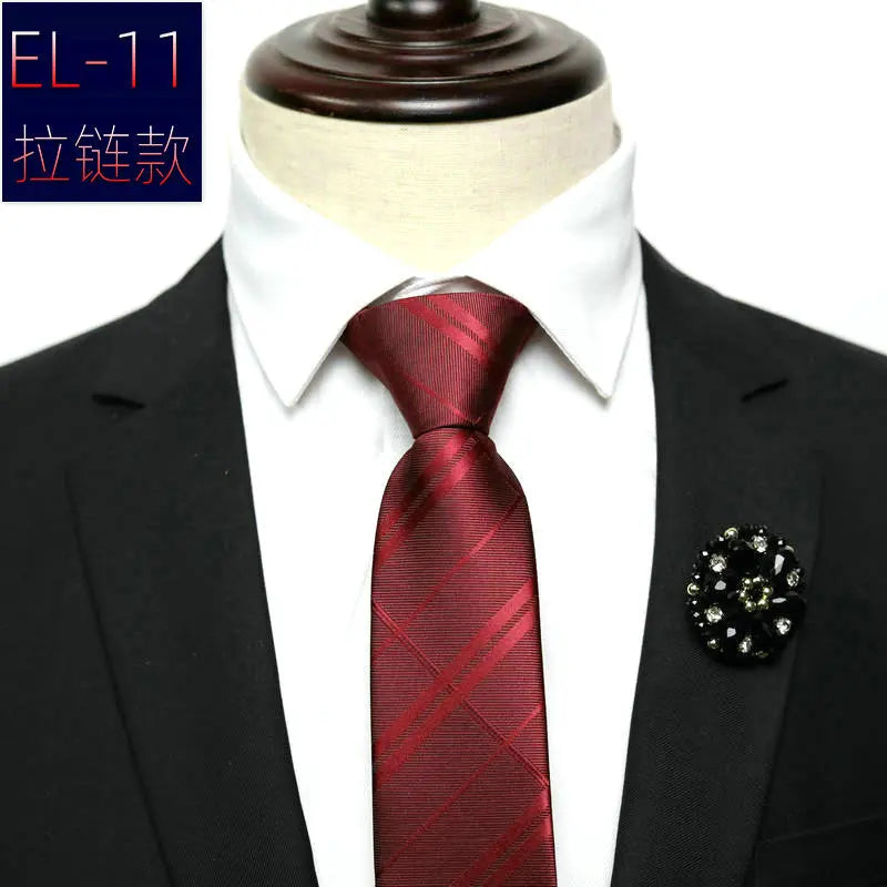 Cravate a enfilée fermeture éclair