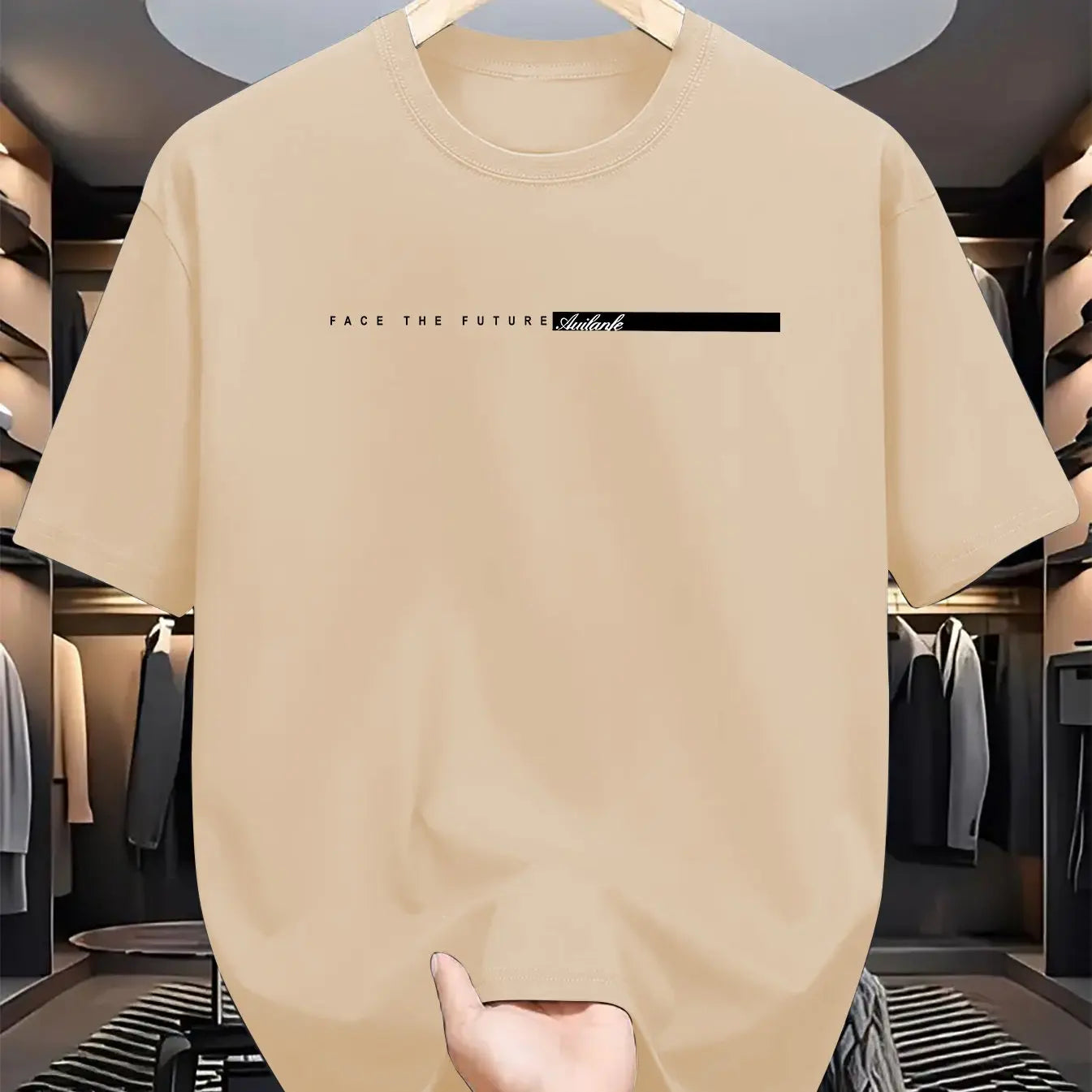 T-shirt à Manches Courtes et Col Rond