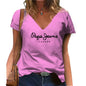 T-shirt col en v Pepe Jeans