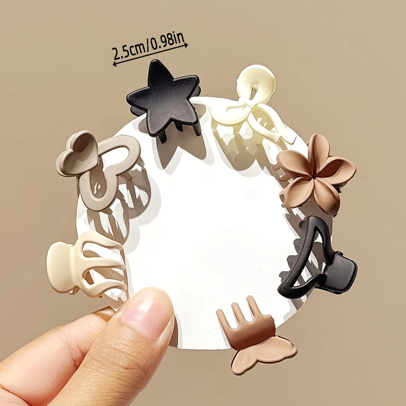 Lot clips cheveux beiges occasions