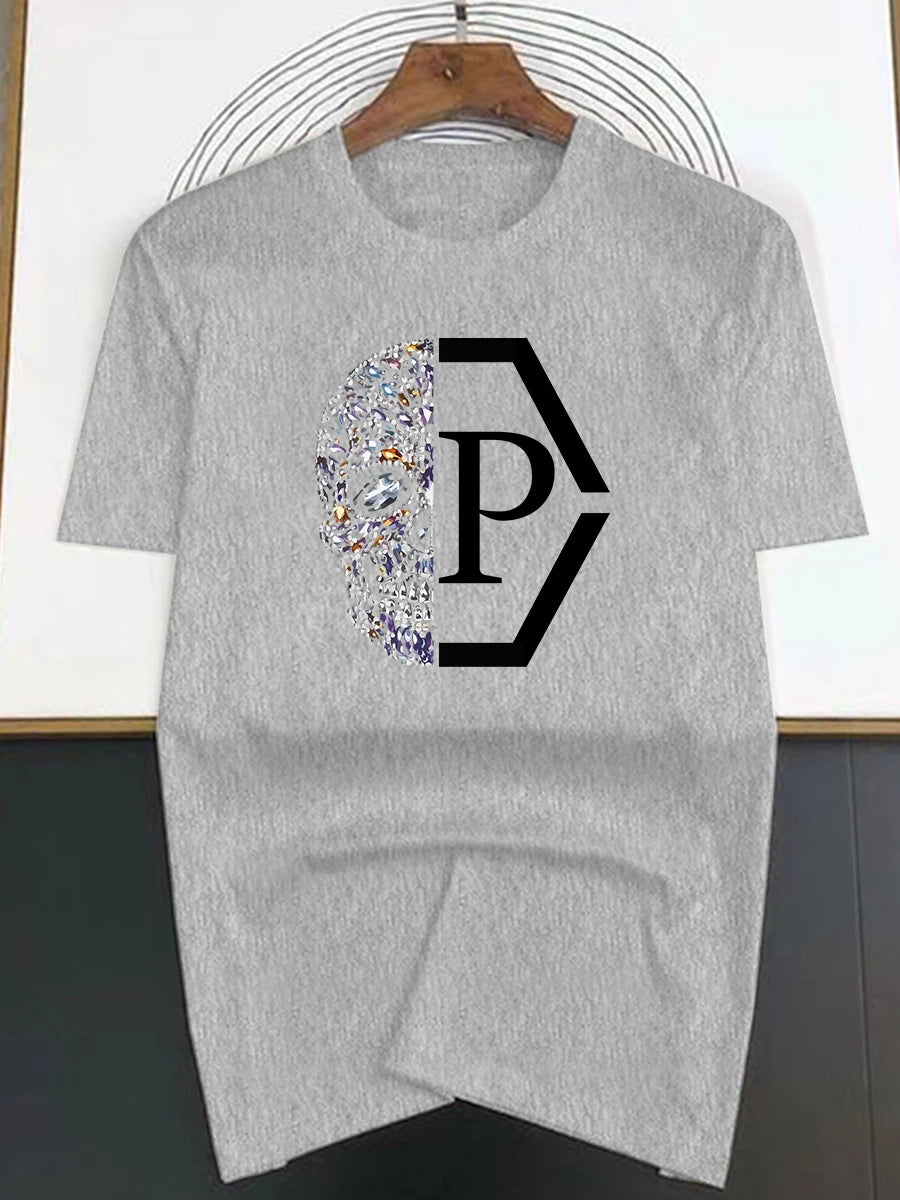 T-shirt à motif de tête de mort