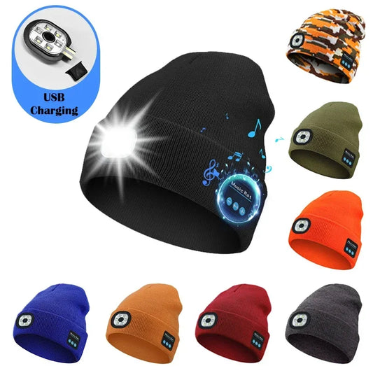 Bonnet Bluetooth LED - Musique Sans Fil et Éclairage Sport