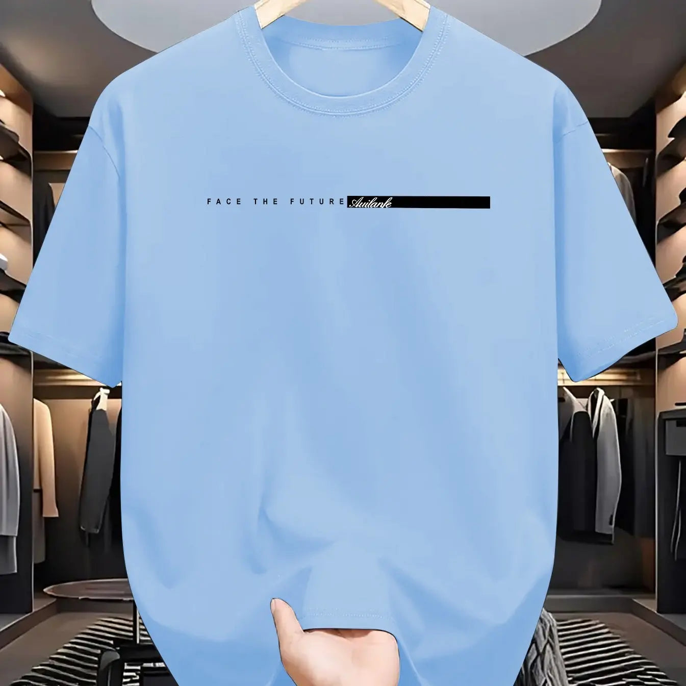 T-shirt à Manches Courtes et Col Rond