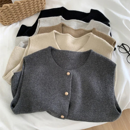 Cardigan élégant sans manches