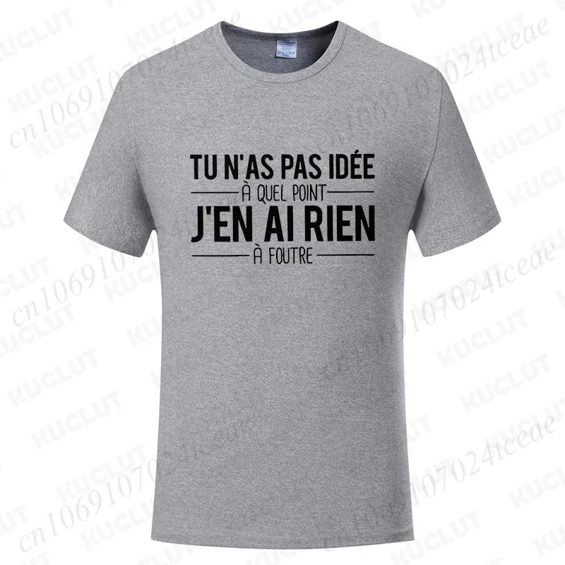 T-Shirt Unisexe Citations Humoristiques Français - Tendance