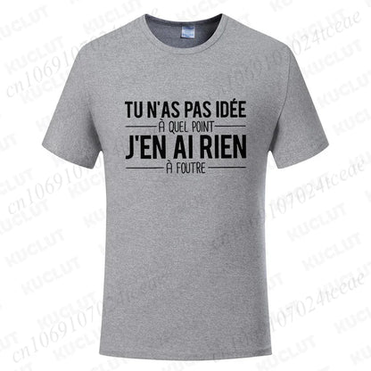 T-Shirt Unisexe Citations Humoristiques Français - Tendance