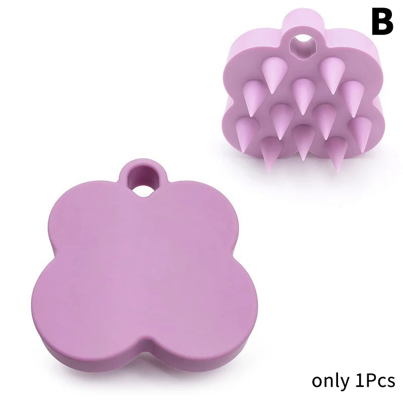 Brosse de Massage du Cuir Chevelu en Silicone