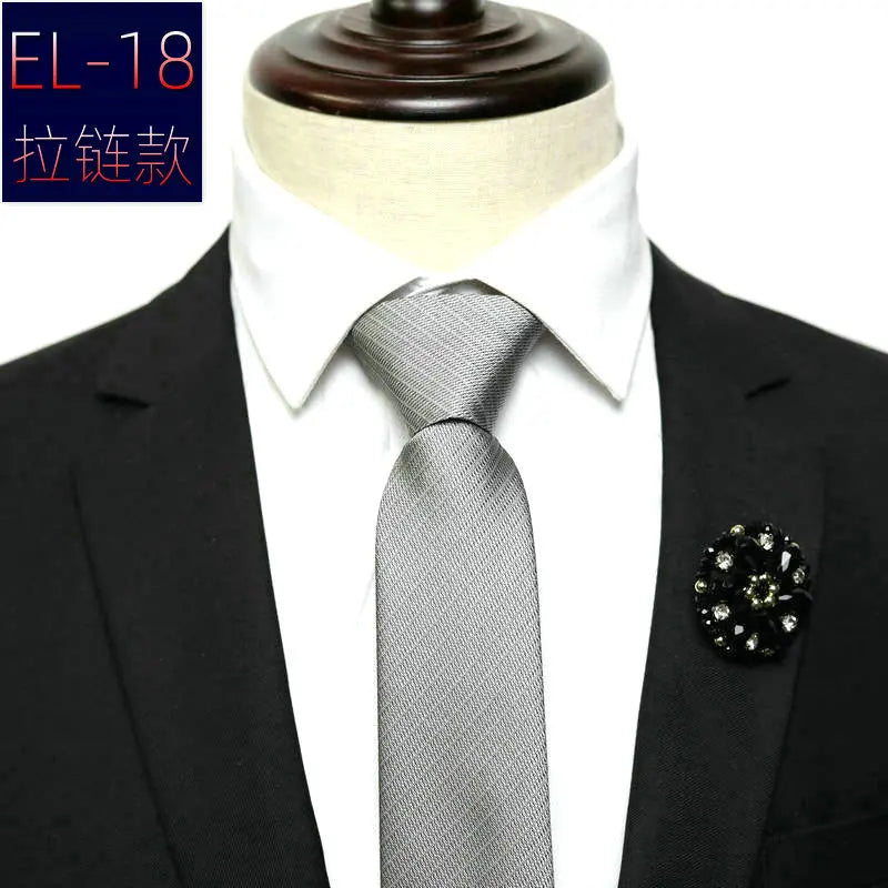 Cravate a enfilée fermeture éclair