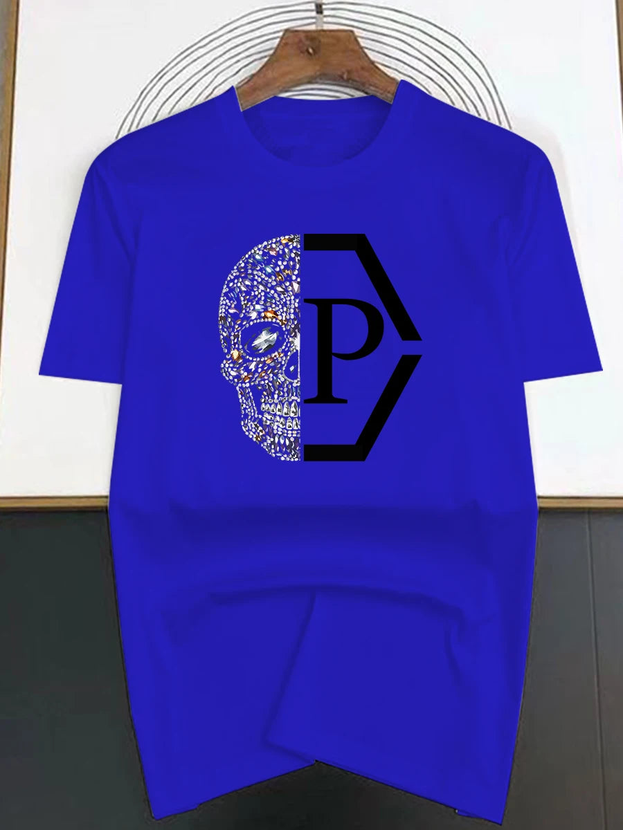 T-shirt à motif de tête de mort