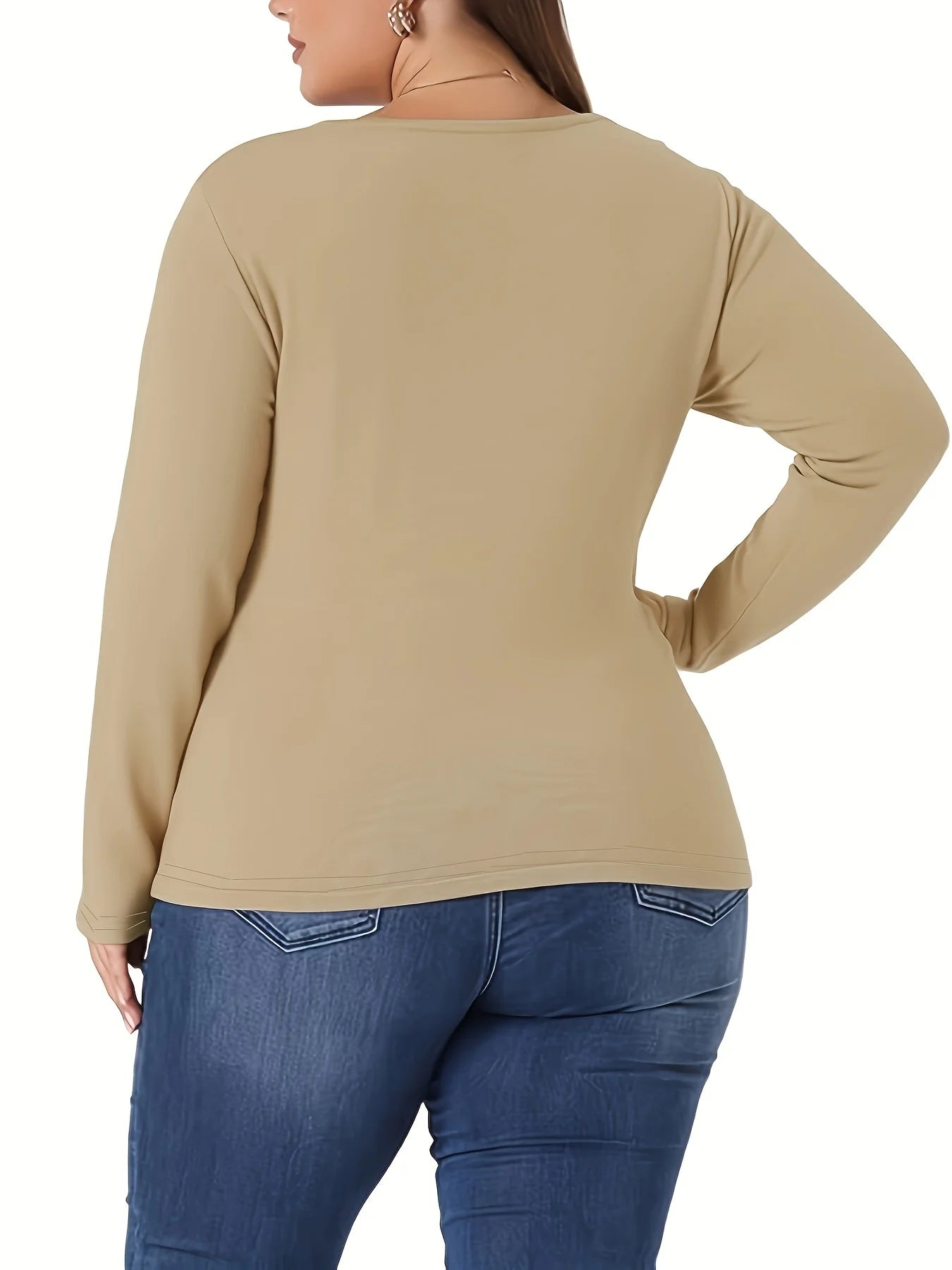 Grand pull tricoté élégant de couleur unie pour femme