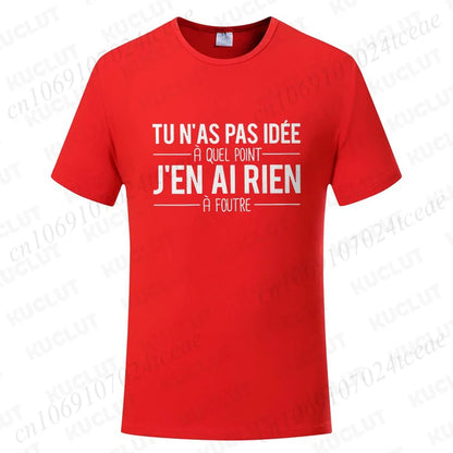 T-Shirt Unisexe Citations Humoristiques Français - Tendance