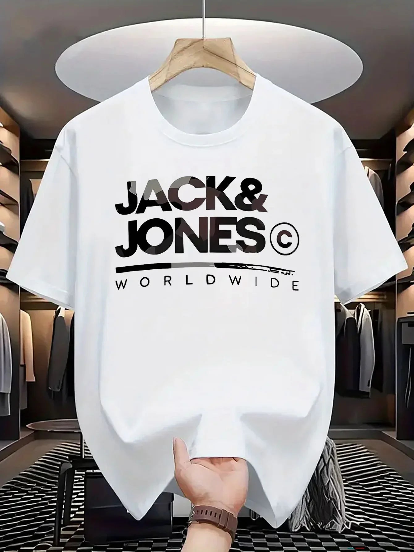JACK & JONES T-shirt à manches courtes coton