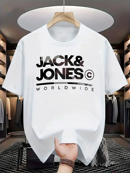 JACK & JONES T-shirt à manches courtes coton
