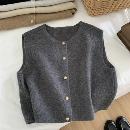 Cardigan élégant sans manches