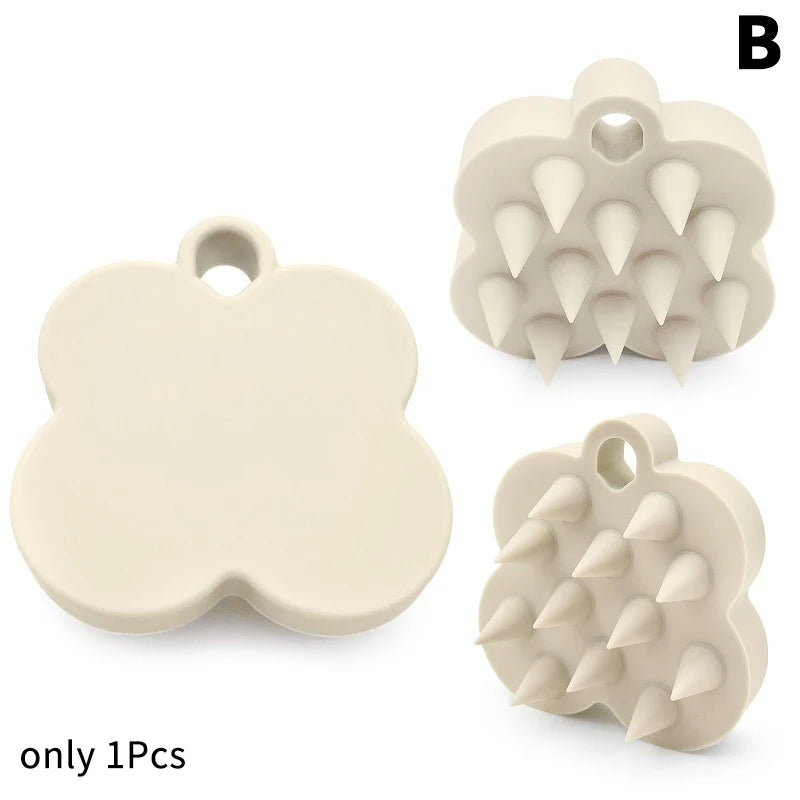 Brosse de Massage du Cuir Chevelu en Silicone