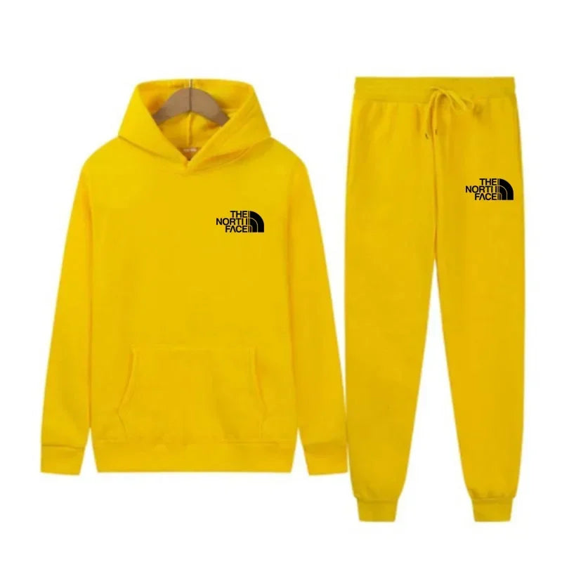 Printed casual sets for men and women, outdoor running and fitness sets, luxury sports caps, sweatshirts and pants, 2025