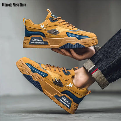 Chaussures de sport en cuir pour hommes