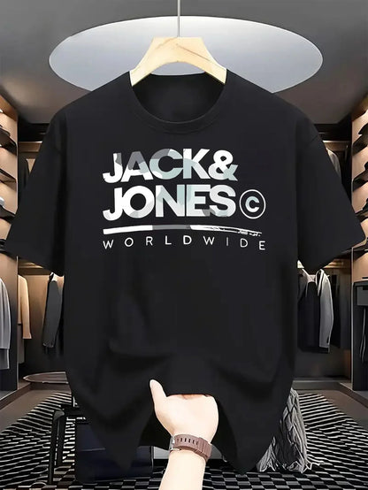 JACK & JONES T-shirt à manches courtes coton