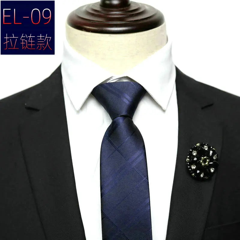 Cravate a enfilée fermeture éclair