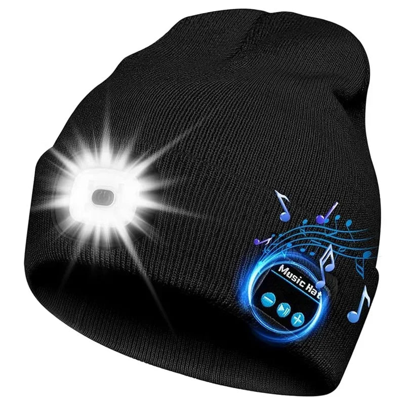 Bonnet Bluetooth LED - Musique Sans Fil et Éclairage Sport