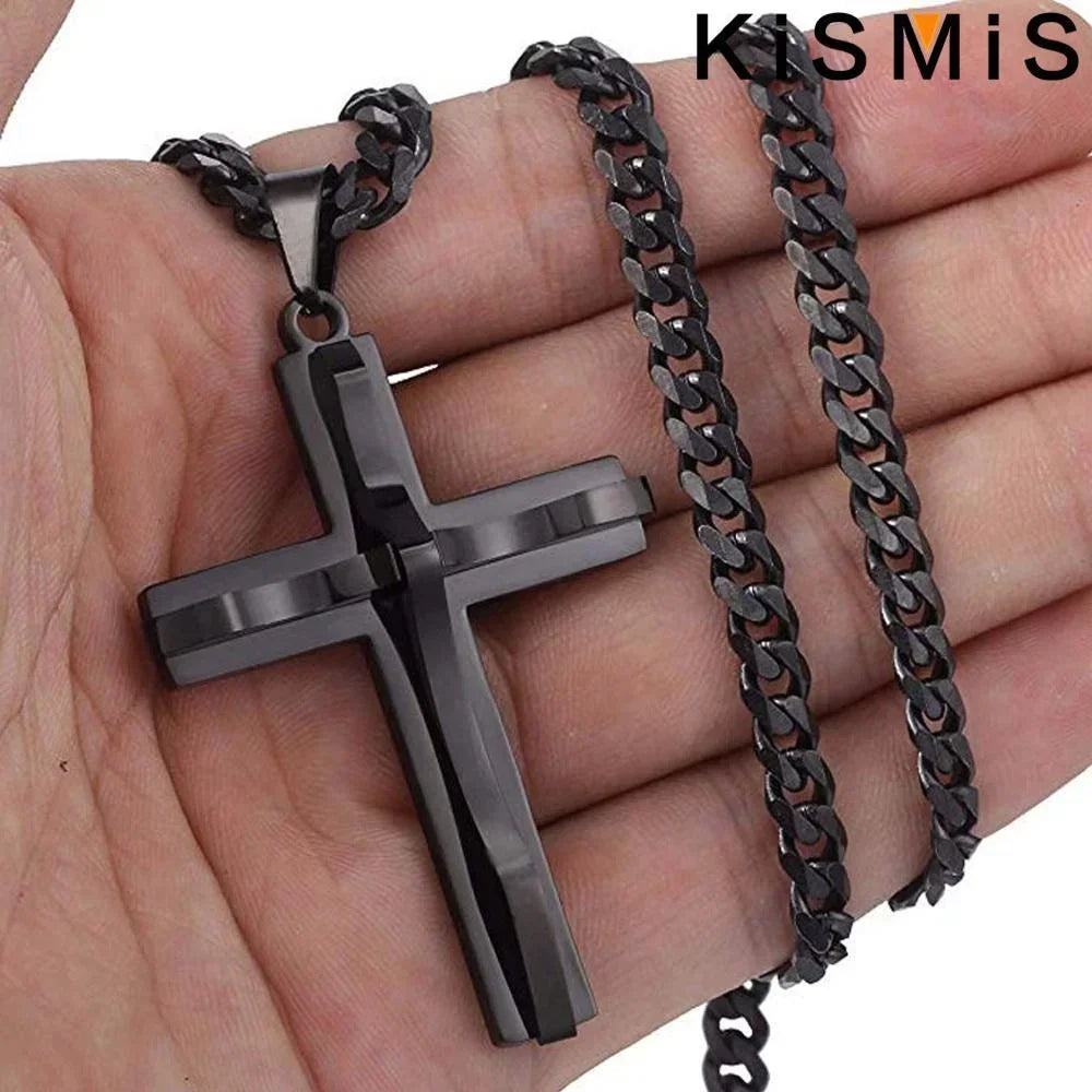 Collier pendentif croix pour hommes