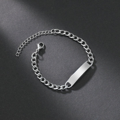 Gourmette acier inoxydable