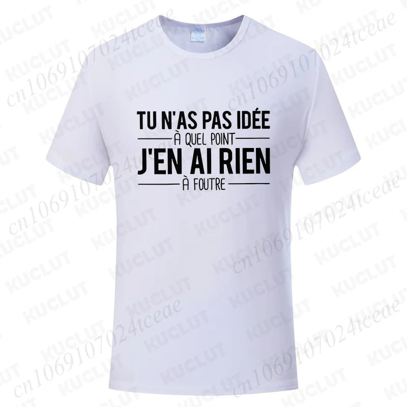 T-Shirt Unisexe Citations Humoristiques Français - Tendance