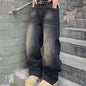 Jean Baggy Homme Y2K Vintage - Denim Extensible Streetwear Hip Hop