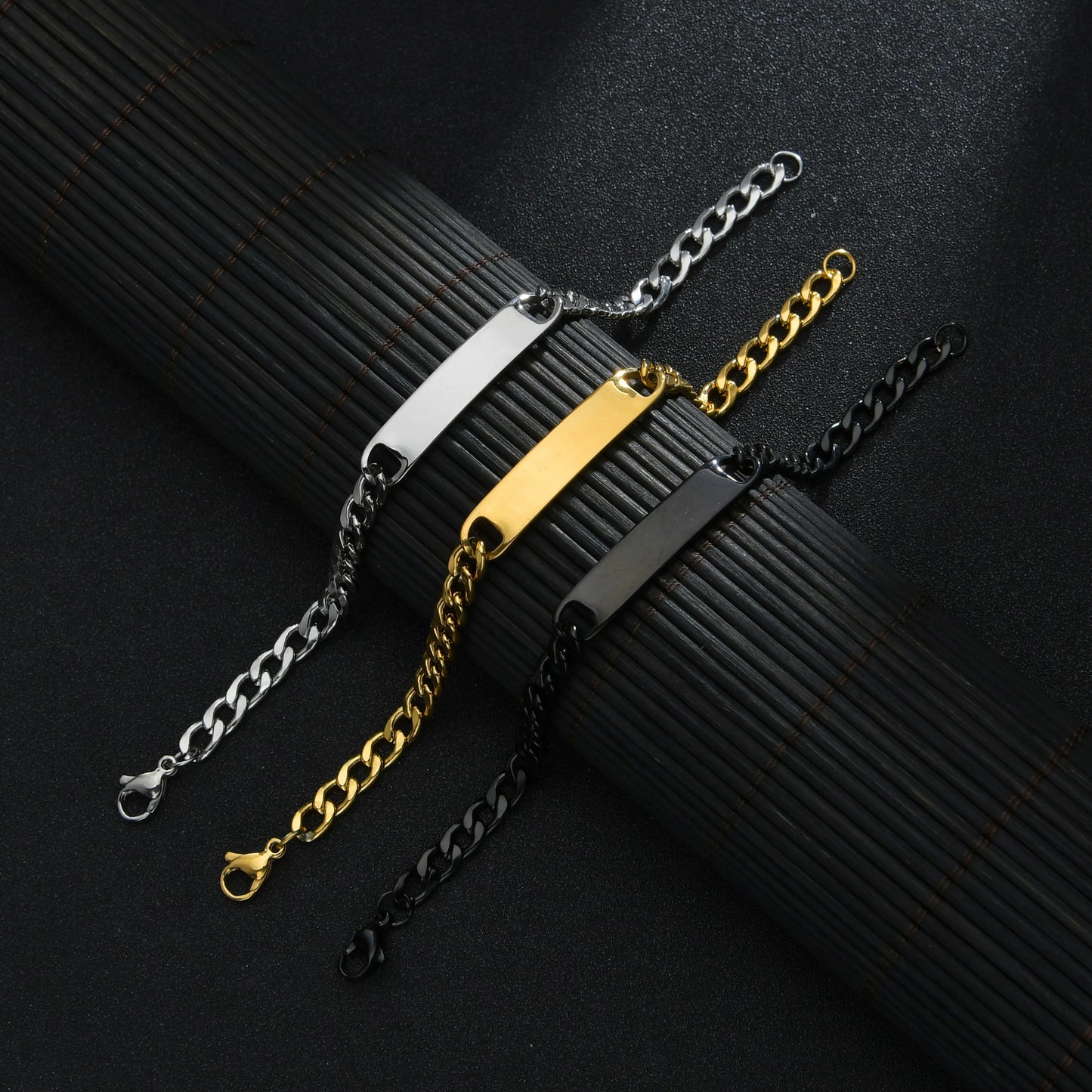 Gourmette acier inoxydable