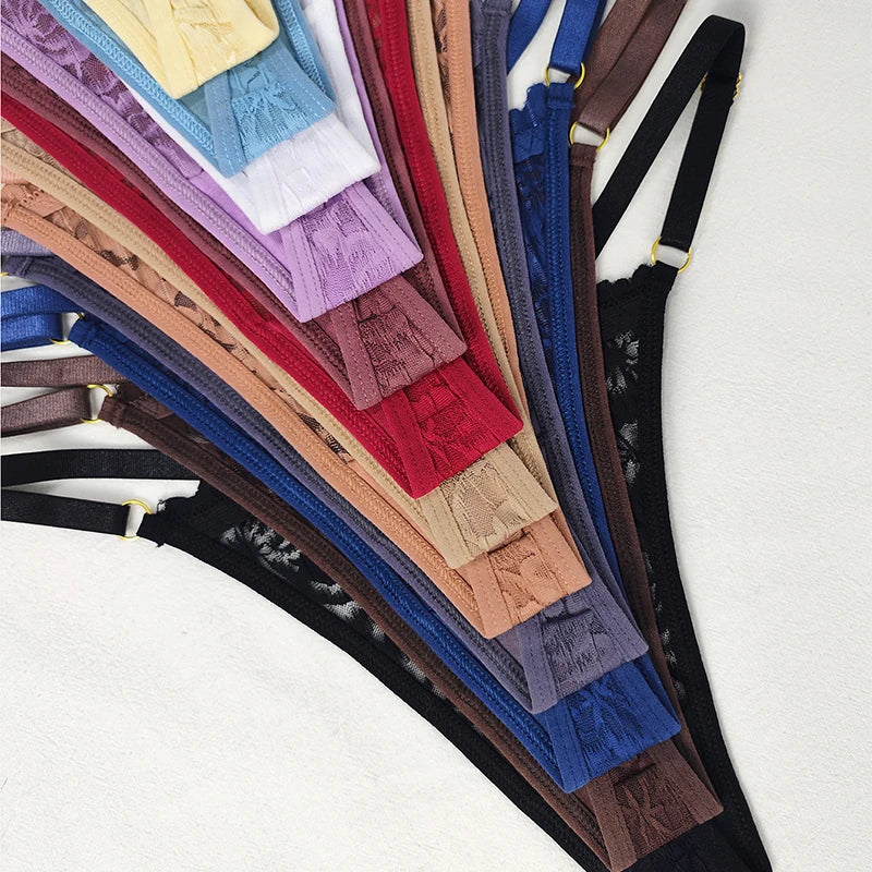 Strings taille basse femme respirants