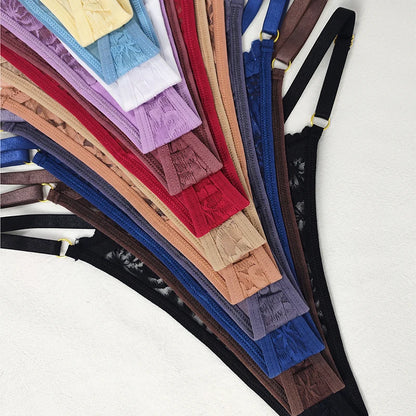 Strings taille basse femme respirants