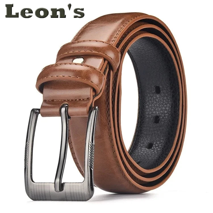 Ceinture Homme Classique – Cuir Synthétique & Boucle Métal