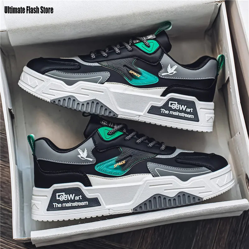 Chaussures de sport en cuir pour hommes